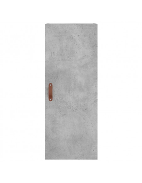 Credenza Grigio Cemento 34,5x34x180 cm in Legno Multistrato