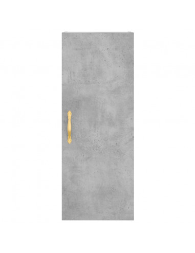 Credenza Grigio Cemento 34,5x34x180 cm in Legno Multistrato
