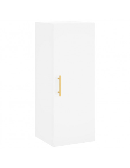 Credenza Bianca 34,5x34x180 cm in Legno Multistrato
