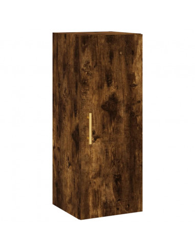 Credenza Rovere Fumo 34,5x34x180 cm in Legno Multistrato