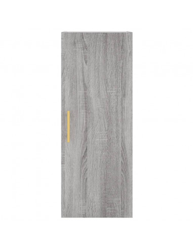 Credenza Grigio Sonoma 34,5x34x180 cm in Legno Multistrato