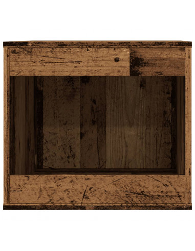 Recinto Lettiera Gatti Legno Vecchio 47x59x42 cm in Truciolato