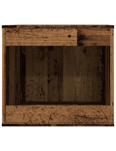 Recinto Lettiera Gatti Legno Vecchio 47x59x42 cm in Truciolato
