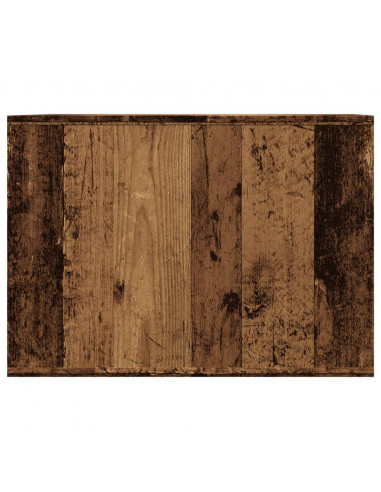 Recinto Lettiera Gatti Legno Vecchio 47x59x42 cm in Truciolato