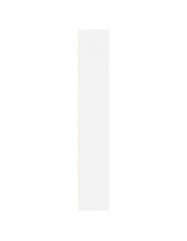 Libreria Bianca 60x24x143 cm in Legno Multistrato