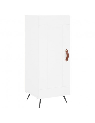 Credenza Bianca 34,5x34x180 cm in Legno Multistrato