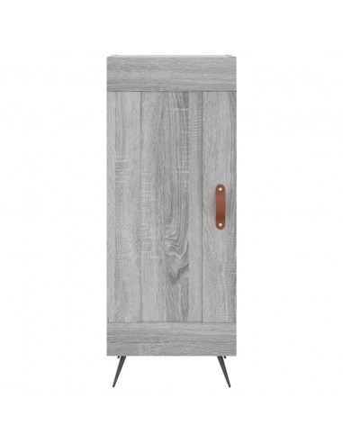 Credenza Grigio Sonoma 34,5x34x180 cm in Legno Multistrato