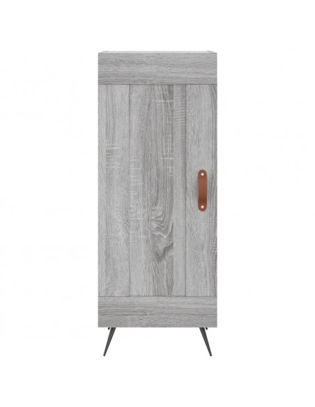 Credenza Grigio Sonoma 34,5x34x180 cm in Legno Multistrato