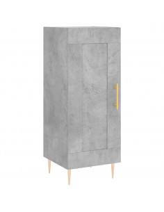 Credenza Grigio Cemento 34,5x34x180 cm in Legno Multistrato 2