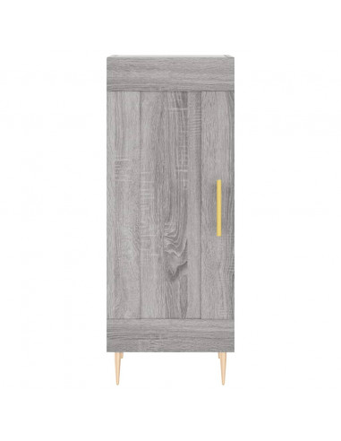 Credenza Grigio Sonoma 34,5x34x180 cm in Legno Multistrato