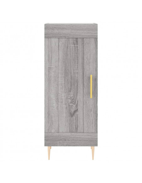 Credenza Grigio Sonoma 34,5x34x180 cm in Legno Multistrato