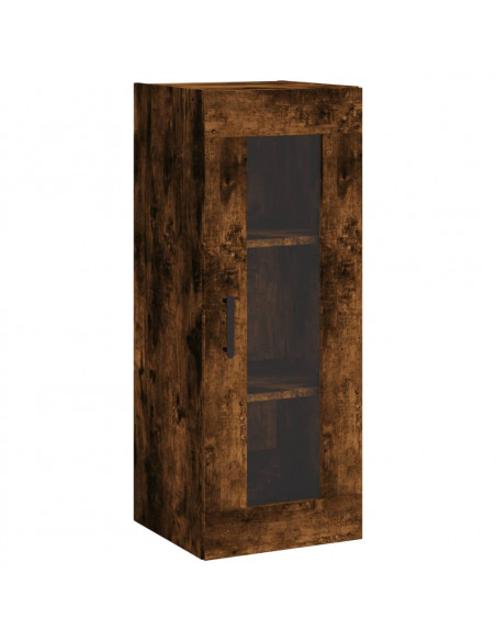 Credenza Rovere Fumo 34,5x34x180 cm in Legno Multistrato