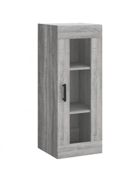 Credenza Grigio Sonoma 34,5x34x180 cm in Legno Multistrato