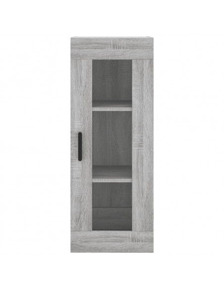 Credenza Grigio Sonoma 34,5x34x180 cm in Legno Multistrato