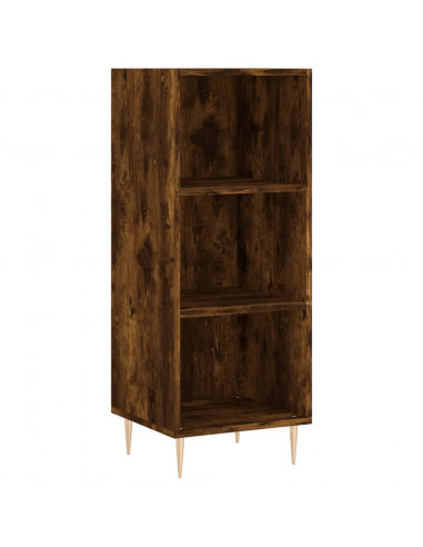 Credenza Rovere Fumo 34,5x34x180 cm in Legno Multistrato