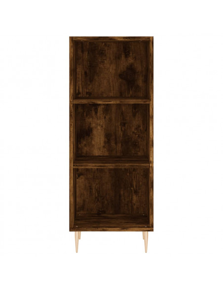Credenza Rovere Fumo 34,5x34x180 cm in Legno Multistrato