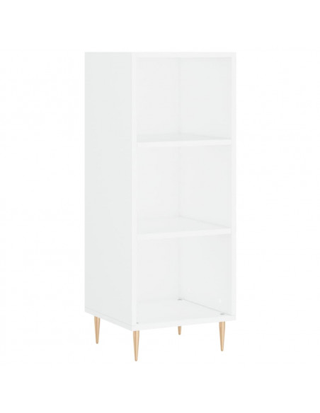 Credenza Bianca 34,5x34x180 cm in Legno Multistrato
