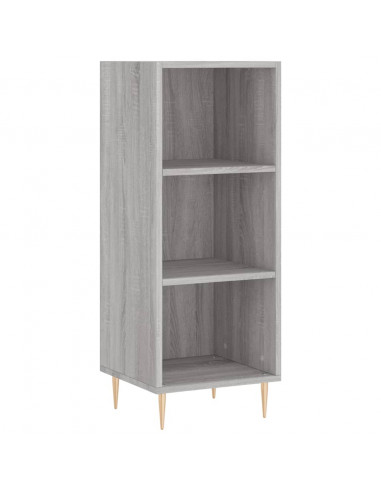 Credenza Grigio Sonoma 34,5x34x180 cm in Legno Multistrato