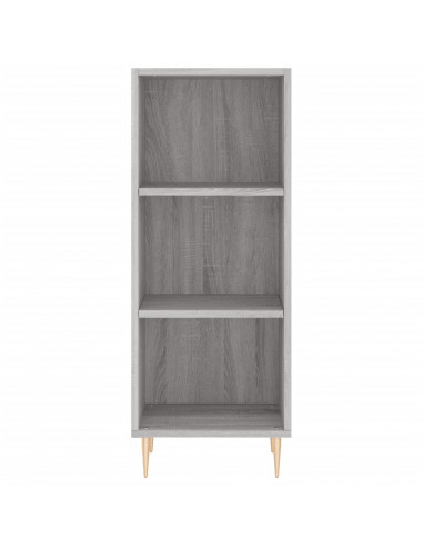 Credenza Grigio Sonoma 34,5x34x180 cm in Legno Multistrato