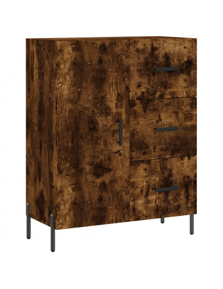 Credenza Rovere Fumo  69,5x34x180 cm in Legno Multistrato