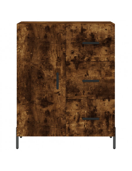 Credenza Rovere Fumo  69,5x34x180 cm in Legno Multistrato