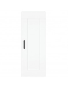 Credenza Bianca 34,5x34x180 cm in Legno Multistrato 2