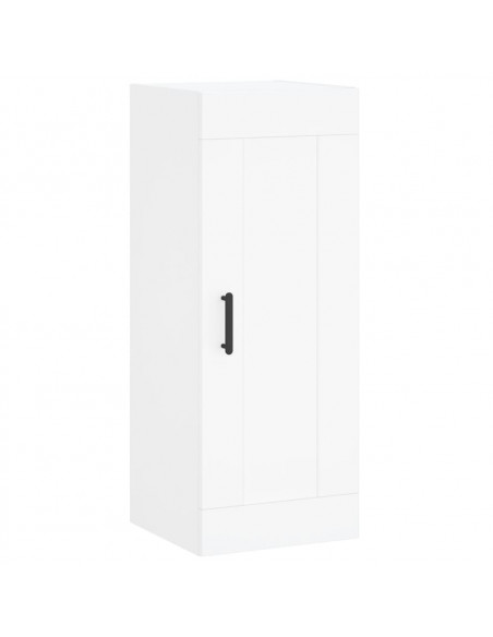 Credenza Bianca 34,5x34x180 cm in Legno Multistrato