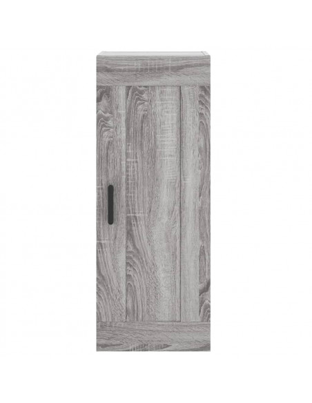 Credenza Grigio Sonoma 34,5x34x180 cm in Legno Multistrato