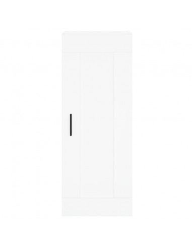 Credenza Bianca 34,5x34x180 cm in Legno Multistrato