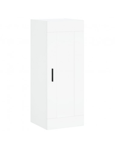 Credenza Bianca 34,5x34x180 cm in Legno Multistrato