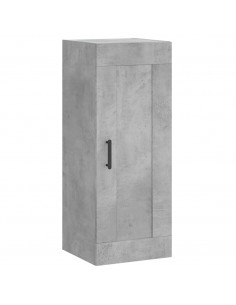 Credenza Grigio Cemento 34,5x34x180 cm in Legno Multistrato 2