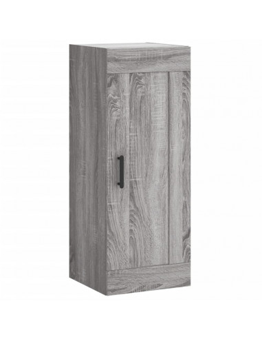 Credenza Grigio Sonoma 34,5x34x180 cm in Legno Multistrato