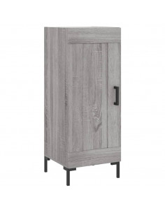 Credenza Grigio Sonoma 34,5x34x180 cm in Legno Multistrato 2