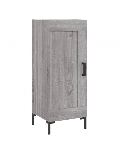 Credenza Grigio Sonoma 34,5x34x180 cm in Legno Multistrato