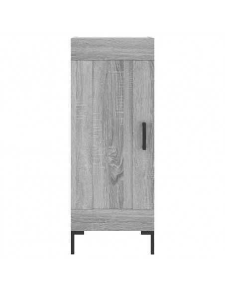 Credenza Grigio Sonoma 34,5x34x180 cm in Legno Multistrato