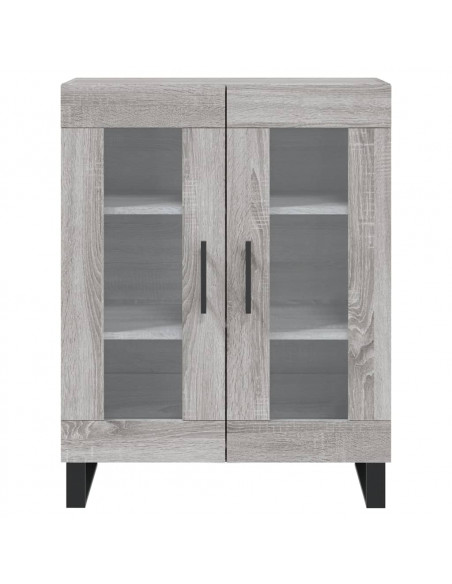 Credenza Grigio Sonoma 69,5x34x180 cm in Legno Multistrato