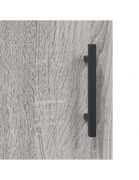 Credenza Grigio Sonoma 69,5x34x180 cm in Legno Multistrato