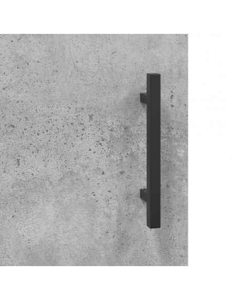 Credenza Grigio Cemento 69,5x34x180 cm in Legno Multistrato