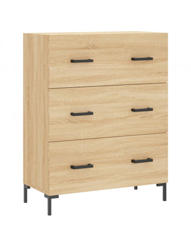 Credenza Rovere Sonoma 69,5x34x180 cm in Legno Multistrato