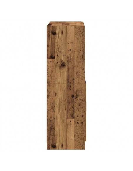 Set di Mobili da Cucina 2 pz Legno Antico in Truciolato