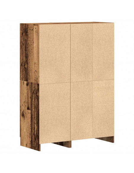 Set di Mobili da Cucina 2 pz Legno Antico in Truciolato