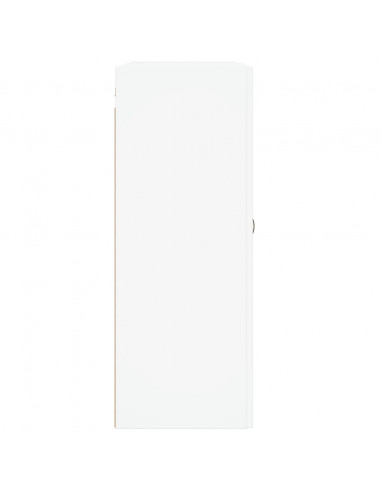 Armadietti a Parete 2 pz Bianchi in Legno Multistrato