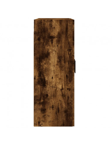 Armadietti a Parete 2 pz Rovere Fumo in Legno Multistrato