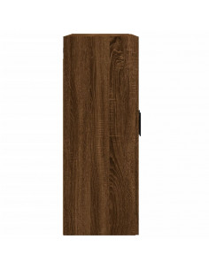 Armadietti a Parete 2 pz Rovere Marrone in Legno Multistrato 2