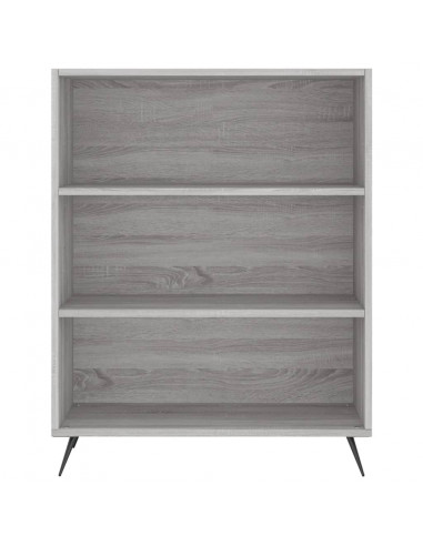 Credenza Grigio Sonoma 69,5x34x180 cm in Legno Multistrato
