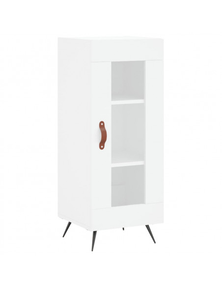 Credenza Bianca 34,5x34x180 cm in Legno Multistrato
