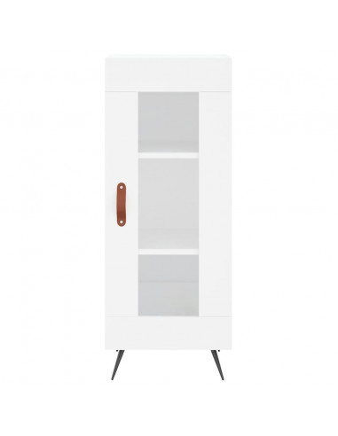 Credenza Bianca 34,5x34x180 cm in Legno Multistrato