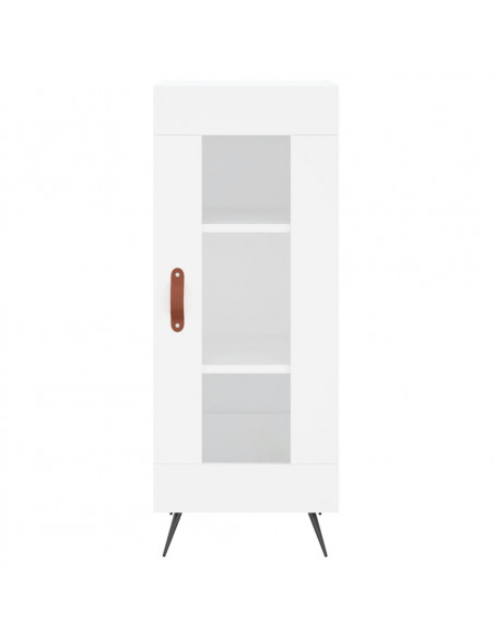 Credenza Bianca 34,5x34x180 cm in Legno Multistrato