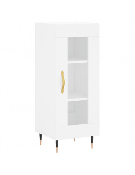 Credenza Bianca 34,5x34x180 cm in Legno Multistrato