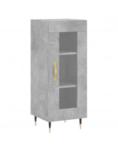 Credenza Grigio Cemento 34,5x34x180 cm in Legno Multistrato 2